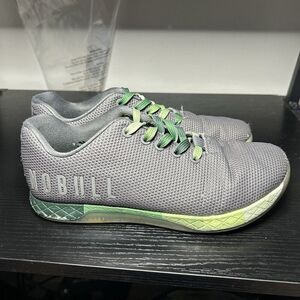 Nobull Superfabric Low Women’s Size 8.5 Gray Green Gym Shoes Training